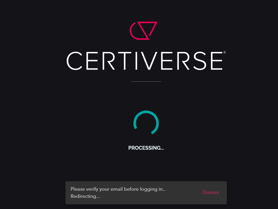 Signing Up with Certiverse